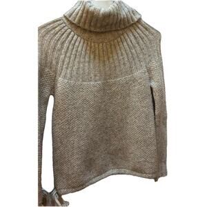 Madewell Snowbound Wool Mohair Blend Drawstring Cowl Neck Sweater Gray XS